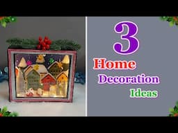 3 Winter Home decoration ideas Step by Step | Best Out Of Waste winter craft idea