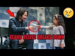 Little Girl Runs To Give Keanu Reeves A Note. Reading It, He Bursts Into Tears