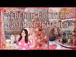 FRENCH COUNTRY COTTAGE KITCHEN DECOR | Valentines Day Decorate with Me 2025 💌