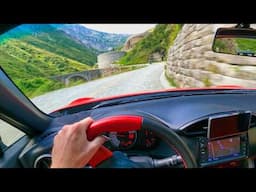 GOTTHARD PASS - TREMOLA | POV Driving | Best roads in Switzerland 🇨🇭 | Toyota GT86