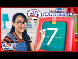 How to Write Numbers 1-10 and Learning Basic Counting for Kiddos