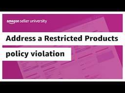 Address a Restricted Products policy violation