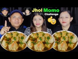 JHOL MOMO EATING CHALLENGE @BudaBudiVlogs