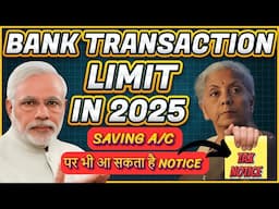 Bank Account Limits & Rules 2025 | Cash Deposit, Withdrawal, TDS & GST Explained