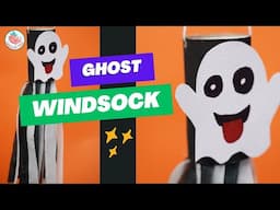 👻 Halloween Paper Crafts: GHOST HANGING DECORATION | DIY Recycled Toilet Paper Roll Crafts CUTE!