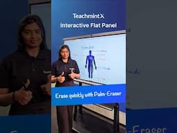 Interactive Flat Panel with Palm Eraser feature.