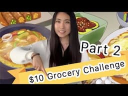 Part 2 - $10 Grocery Budget Cooking Challenge | Sunny Life