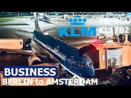 KLM 1782 PH-BCL Boeing 737-8K2  From Berlin to Amsterdam #klm #businessclass