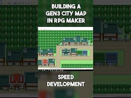 Building a Pokemon Generation 3 City Map in RPG Maker  #gamedevelopement #rpgmaker #pokemon