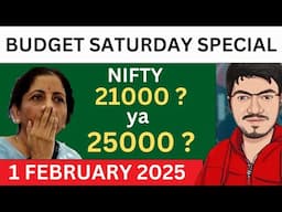 Nifty Prediction and BankNifty Analysis For 1 February Saturday Special Session | Budget Trading