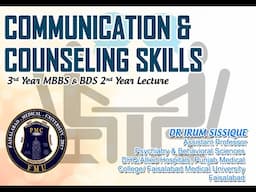 Communication  & Counseling Skills