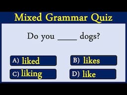 Mixed English Grammar Quiz 74:  Can You Score 25/25 In This Quiz?