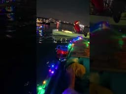 The best time to kayak: at the Christmas boat parade!!