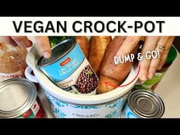 The EASIEST Vegan Dump & Go CROCK-POT Meal!