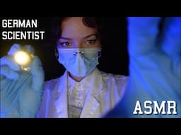 ASMR 🧪 German Scientist examines you during Phone Call (rough camera touching, light triggers)