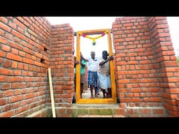 Amazing Teak Wood door!!-teak wood door design installation process-Using by sand and cement mixer