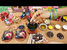 Miniature Dark Fantasy Chocolate Samosa Recipe | Chocolate Samosa | Dark Fantasy Biscuits Recipe