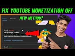 How to Fix | You're no longer showing ads because you've failed identity verification Hindi |YouTube