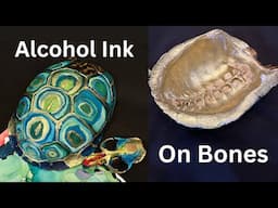 Enhance the natural beauty of bones and other organic materials with Alcohol Inks.