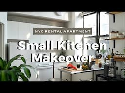 EASY DIY Kitchen Makeover, NYC Rental Apartment (Backsplash, Open Pantry)