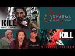 Americans' react to Kill Official Teaser/Trailer - Lakshya, Raghav Juyal, Tanya Maniktala