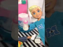 Barbie family Baby Doll Bath Routine