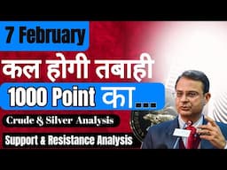 कल होगा  बड़ा खेला😱 Market Analysis For 7 Feb | Nifty, SENSEX, Banknifty