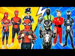 TEAM SPIDER-MAN vs BAD GUY TEAM || KID SPIDER MAN In Danger ??- Epic Superhero Adventure! (Action)