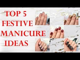 LAST MINUTE CHRISTMAS MANICURE IDEAS | Natural Nails | Perfect Nails at Home