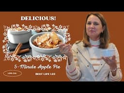 LOW-CALORIE THANKSGIVING DESSERT - DELICIOUS 5-MINUTE APPLE PIE RECIPE