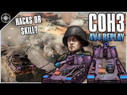 Cheater or Artillery Expert? | 4v4 Steppes | Company of Heroes 3 Replays #58