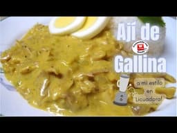 RECETA: AJI DE GALLINA (a mi estilo fácil en licuadora!)