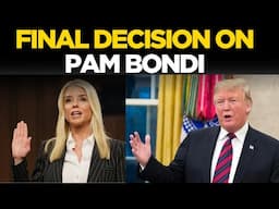 PAM Bondi Confirmation Vote LIVE | Senate Tees Up Final Vote On Pam Bondi AG Nomination | Trump