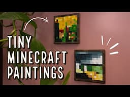 Making Tiny Minecraft Painting Magnets