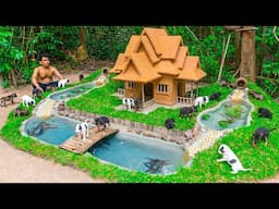 I Built a House For Rescue Puppy in Jungle | Build Dream Dog House