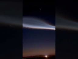 SpaceX Falcon 9 Rocket Launch seen from Bombay Beach, CA  #spacex #falcon9launch #falcon9 #starlink