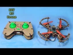 How To Make DIY RC Wooden Drone At Home