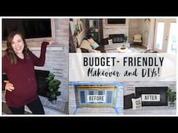 Budget-friendly Room Makeover & DIY Fireplace Transformation