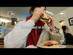 what i eat in Korea🌧️ lots of Korean food, cold weather, trying to buy got7 tickets