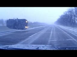 Icy Road Madness Caught on Camera