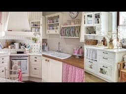 Rustic Aesthetic: Shabby Chic Small Kitchen Design Ideas for a Cozy Cottage Feel🌷💗