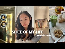 slice of my life 💌 | realistic days, matcha dates, new years, and dinners