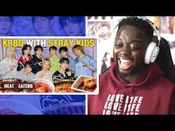 MUSALOVEL1FE Reacts to Stray Kids Take On the Ultimate Spicy Korean BBQ Feast | Heat Eaters