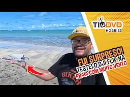 É REALMENTE FEIO? Tirei o DRONE DJI FLIP da caixa e fiquei SUPRESO ao VOAR na PRAIA com MUITO VENTO!