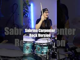 Sabrina Carpenter Goes ROCK! #drums #sabrinacarpenter #popgoespunk #girldrummer