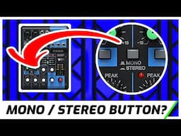 Yamaha MG06X Mono/Stereo Button | What Does It Do?