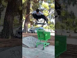 Wallace Gabriel Kickflip over shopping cart