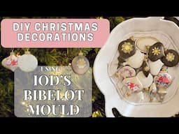 DIY Christmas Ornaments | Using IOD’s Bibelot Mould for Unique Holiday Decor