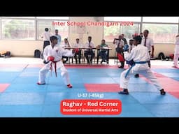 Male Kumite -45kg | U-17|  Inter School Karate Tournament Chandigarh 2024