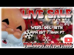 Vintage & Antique Christmas & Winter Decor Live Sale